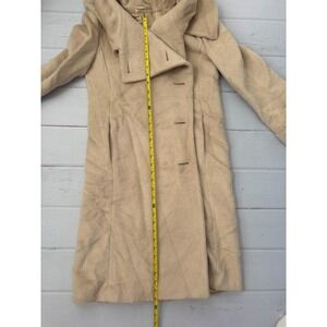 Max Mara Overcoat Womens  Alpaca Wool Jacket Taupe Tan Size 2